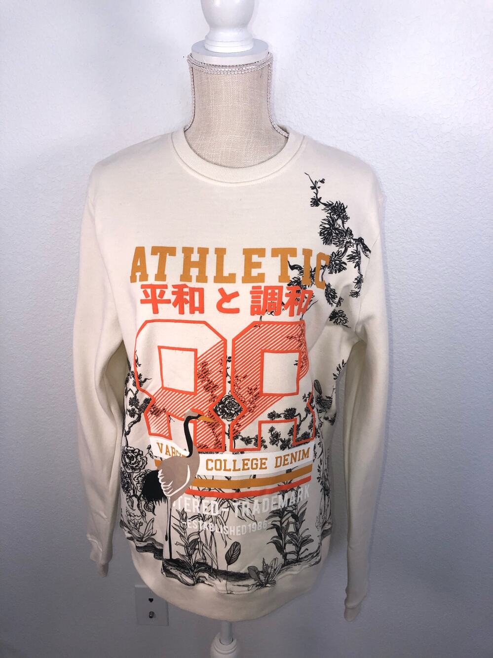 Blind Rooster Unisex Varsity Graphic Sweatshirt - M